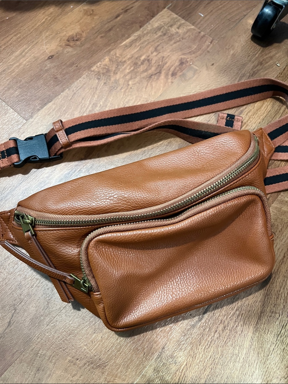 Tan Leather Bag - Casual Hands-Free Carry
